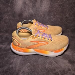 Brooks Glycerin 21 Running Shoes Womens Sz 9.5 Athletic Sneakers Trainers Orange